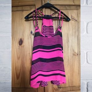 (2/$20) American Dream - Sheer Stripped Tank Top